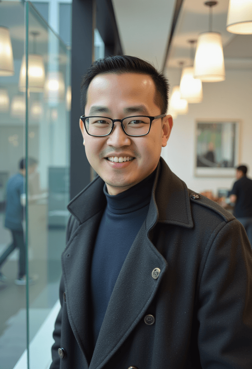 Thanh Quach speaking at a conference